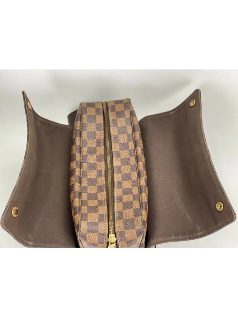 Louis Vuitton Bag Damier Ebene Canvas Naviglio Shoulder Messenger Bag